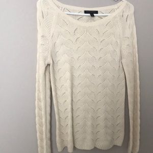 Banana Republic cream knit sweater